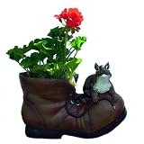 Squirrel, Resin Shoe Flower Planter, 15 by Creative Ventures