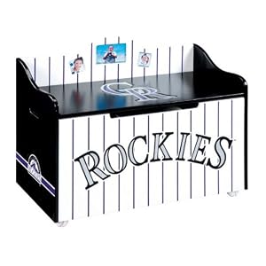 Colorado Rockies Mlb Wooden Toy Chest