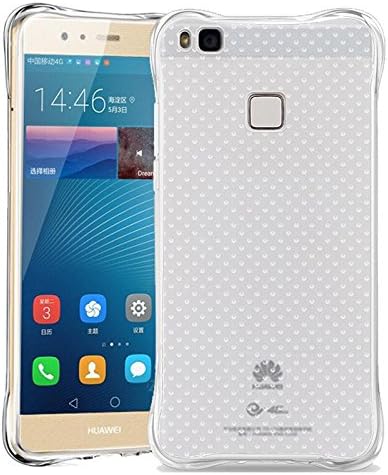 Huawei P9 Lite Case, ATLY(TM) [Drop Protection] [Slim Fit] [Airbag] TPU Cover With Tempered Glass Screen Protector From Huawei P9 Lite - Clear
