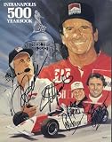 Roger Penske, Emerson Fittipaldi, A.J. Foyt & Rick Mears Autographed/Hand Signed 1993 Indianapolis 5
