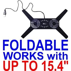 Portable USB Fan Laptop/Notebook PC Cooling Pad - For All Laptop Brands