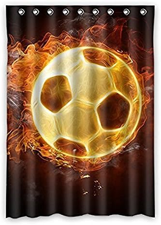 Tall Switch Fashion Sport Soccer Football Polyter window Curtain one piece 52"W x 84"L