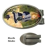 Girl With a Watering Can Renoir Money Clip (Oval)