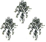 Three 32" Ivy Artificial Hanging Greenery Bushes with Berries