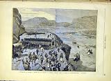 TUNISIA LOGEROT L'OURD-MELLEGUE WAR MILITARY PRINT 1881