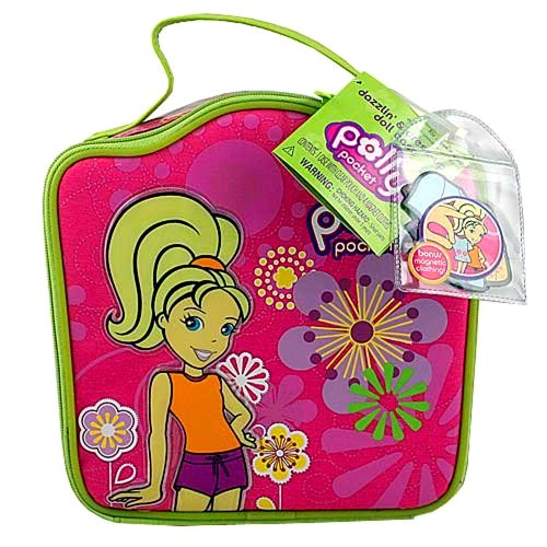 Mattel Year 2007 Polly Pocket Dazzlin' and Dress-Up Doll Case with Bonus 4 Magnetic Clothing (Case Dimension: 9