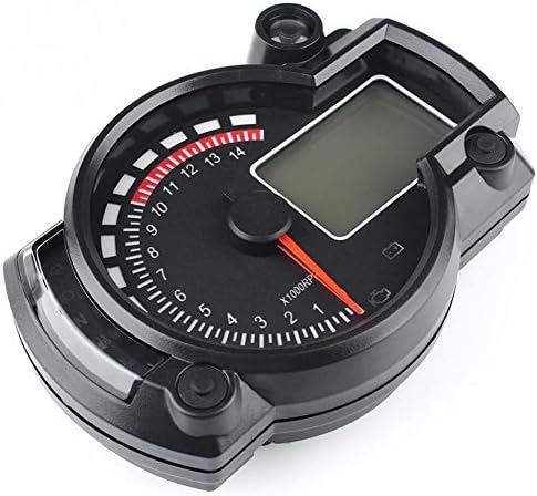 Ixiang Motorcycle Odometer Speedometer Tachometer Gauge RPM 15000 Universal LCD Digital