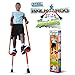Geospace Adjustable Walkaroo Xtreme Steel Stilts for Kids - Indoor/Outdoor Play, Exercise, Steel Stilts for Adults- Up to 250 lbs, Height Adjustable Walking Stilts, Kids Stilts - Red