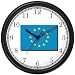 Flag of European Economic Community No.1 Wall Clock by WatchBuddy Timepieces (Black F...