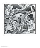 Relativity by M.C. Escher 21.75X25.50. Art Poster Print