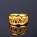 18K Gold Plated Engagement Ring Yellow Elephant-caravan Size 6-10