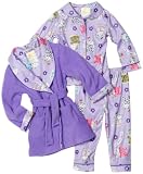 Baby Bunz Baby-girls Infant Cats 3 Piece Pajama and Robe Set