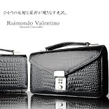 Raimondo Valentino★クロコ型押し鍵付き ミニセカンドバッグ/セカンドバックと財布を融合させた高級感あふれる一品！小銭入れ 内ポケット カード入れ デザインだけでなく機能も充実！ K・Y・O・K・O