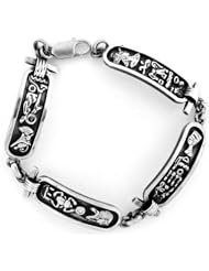 Egyptian Jewelry Silver Cartouche Bracelet