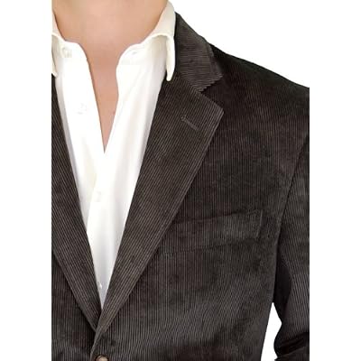 Executive 2-button Sport Coat Italian Velvet Corduroy Blazer Sportcoat Extra Soft Super 140's Fabric Brown