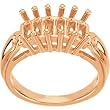 14K Rose Gold Mother's Ring - 6 Gemstone -- YOU CHOOSE THE COLORS!