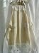 Delicate Rose Embroidery Satin/Voile Apron-off White