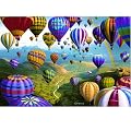 Educa - 1000 Teile Puzzle - Heissluftballons in den Bergen