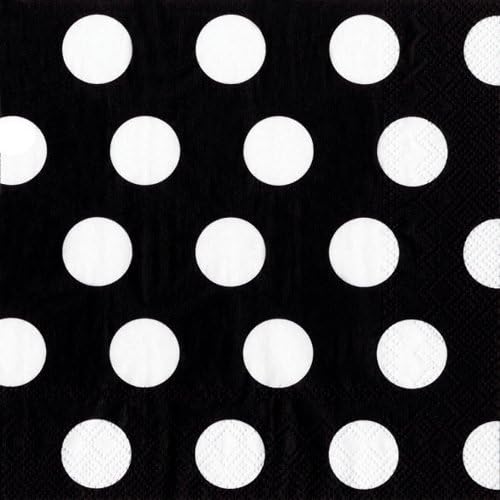 Black &amp; White Polka Dot Tissue Paper 15" X 20" - 50 Sheets by PM