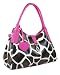 Women Handbag Purse Giraffe Print Largetote Bags Fuchsia