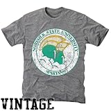NCAA Norfolk State Spartans Ash Distressed Logo Vintage Tri-Blend T-shirt