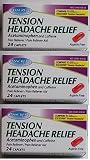 Tension Headache Relief Acetaminophen Caffeine (Compare to Excedrin) 24 Ct (3 Pack)