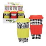 Eco Cup Ceramic Black and White