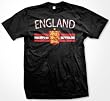 England Crest International Soccer T-shirt, English Soccer Mens T-shirt