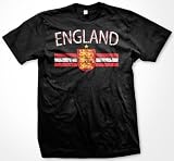 England Crest International Soccer T-shirt, English Soccer Mens T-shirt