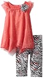 Little Lass Baby-girls Infant 2 Piece Capri Set with Printed Legging