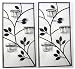 SET OF 2 Tealight Candle Holder Metal & Glass BS04@Sale