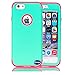 iPhone 6 Plus Case,Nancy’s shop Premium Ultra Slim Double Layer 2in1 Hard Soft Exact-Fit Hybrid Series Armor Heavy Duty Smooth Scratch Resistant Shock Absorbing Bumper Protective Cover (Hot pink)