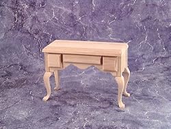 Dollhouse Miniature Unfinished Furniture - Ladies Desk