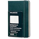 Moleskine 2016 Weekly Notebook, 12M, Pocket, Tide Green, Hard Cover (3.5 x 5.5)