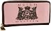 Juicy Couture Pink Nardels Scottie Bling Zip Clutch Wallet