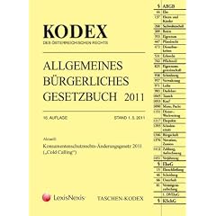 TASCHEN-KODEX ABGB: Allgemeines B�rgerliches Gesetzbuch 2011