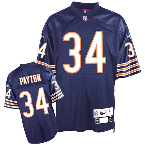 Walter Payton Reebok NFL Navy Premier 1985 Throwback Chicago Bears Jersey - Medium