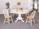 Natural 5 Piece Oval Dining Set By Coaster Furniture