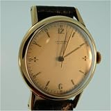 Vintage Antique watch: Mens Universal Geneve 18K Gold Manual Wind 1950s Watch by Swiss