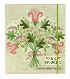 CR Gibson Folk Art Flowers Greeting Card Organizer (Pack of 2)