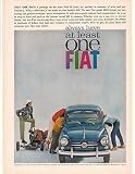 1961 Blue Fiat Model 600/D Always Have at Least One Print Ad (15461)