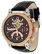 Adee Kaye Men's Semi Skeleton Tourbillon Multi Function Automatic Watch with Retrograde Date Model AK6232-MRG4