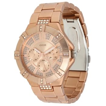 GUESS - U12657L3 - analogico - Ladies Watch - Bracciale in rosa alluminio tono oro GUESS - U12657L3 - Analogique - Montre Femme - Bracelet en aluminum couleur rose or ton
