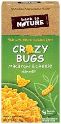 Back To Nature Crazy Bugs Macaroni & Cheese Dinner, 6-Ounce Boxes (Pack of 12)