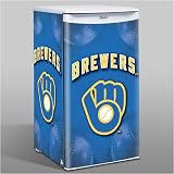 Milwaukee Brewers Retro MLB 84 Can Counter Top Fridge