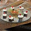 14" MIRRORED GLASS LAZY SUSAN TURNTABLE