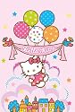 Poster Hello Kitty - balloons - Größe 61 x 91,5 cm - Maxiposter