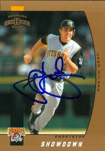 Jack Wilson Autographed/Hand Signed MLB Baseball Card (Pittsburgh Pirates) 2005 Donruss Team Heroes