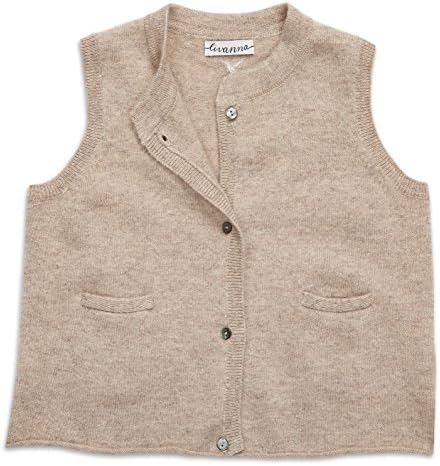 Livanna Boys Button Front Sleeveless Waistcoat. (2 T, Toast)