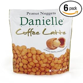 Danielle Market Coffee Latte Nuggets, 2-Ounce Bags (Pack of 6)